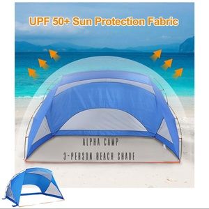 3-Person Sport/Beach Shelter Easy Up Sun Shade 9x6